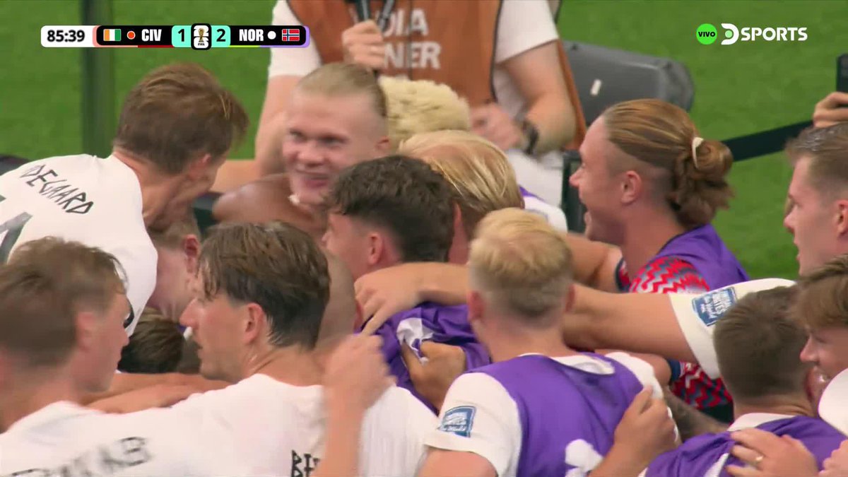 🤯🇳🇴 APARECIÓ ERLING HAALAND PARA EL 2-1 DE NORUEGA A LOS ¡85 MINUTOS! YA 5 GOLES EN EL MUNDIAL. 🤖