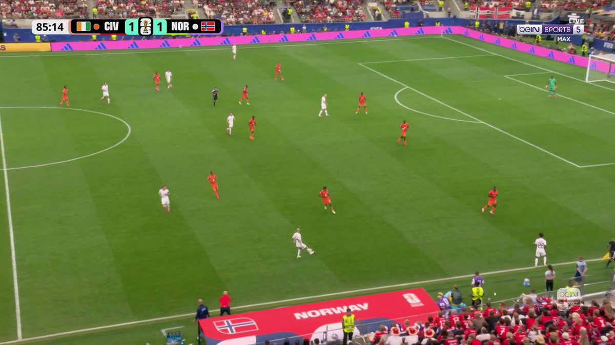 GOAL! It had to be him… Erling Haaland puts Norway back in front and surely seals the win! 🇨🇮 Ivory Coast 1-2 Norway 🇳🇴 #FIFAWorldCup | #beINWC26 | #Norway