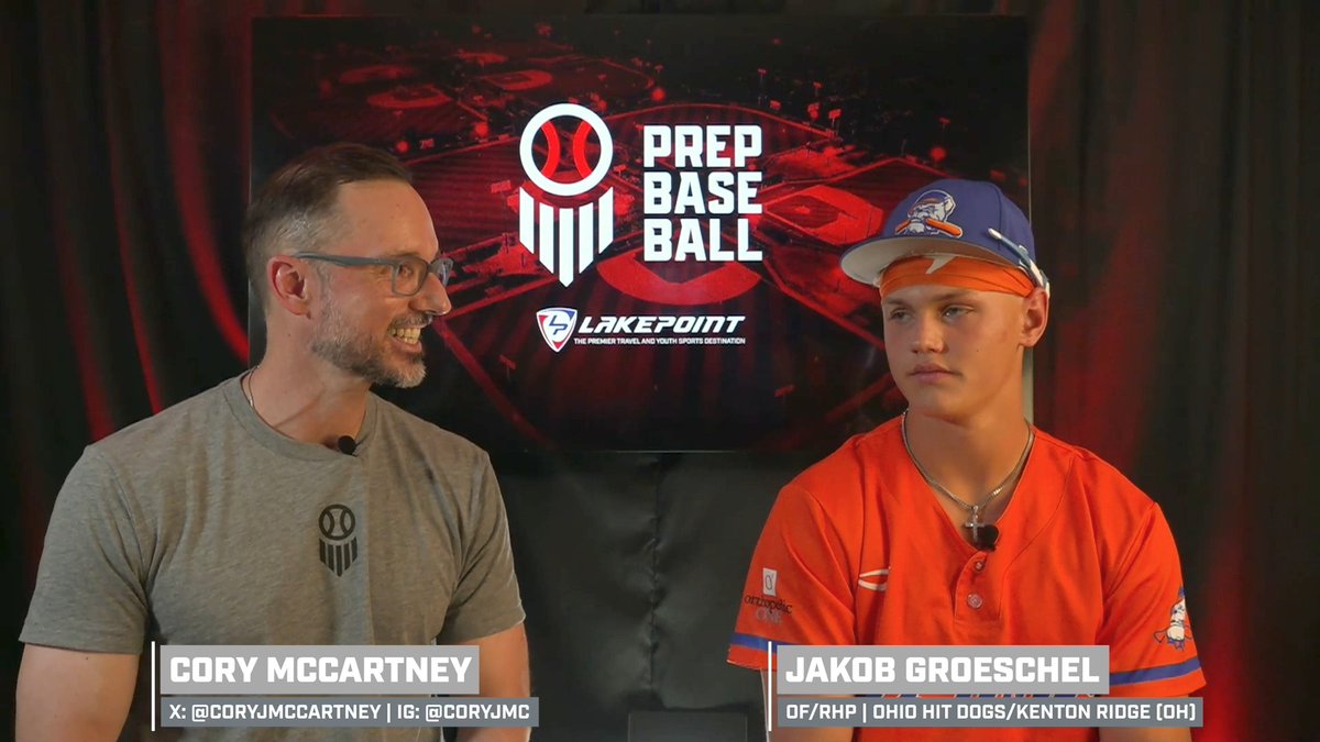 Running a 6.3 sixty, you won't catch Ohio speedster and No. 1 player, Jakob Groeschel. As he tells Cory McCartney, you also won't catch the Ohio Hit Dogs 2028 2028 rocking a mullet. 📺 Prep Baseball | Prep Baseball Ohio