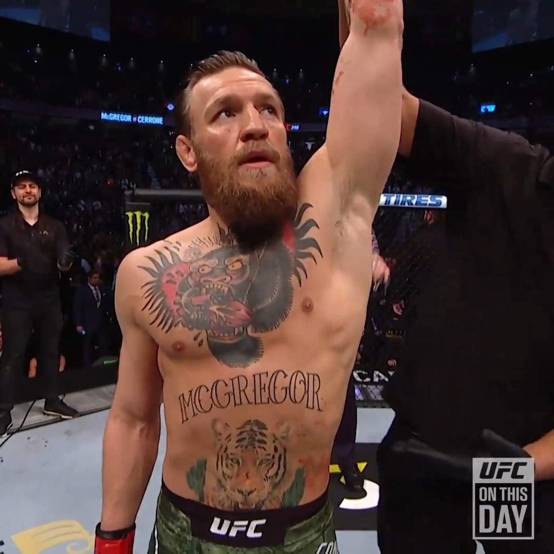 This was the last time we saw Conor McGregor fight at 170 and his last win in the UFC. It’s his peak form & Max Holloway has zero experience there. The betting odds will only get tighter until fight night.