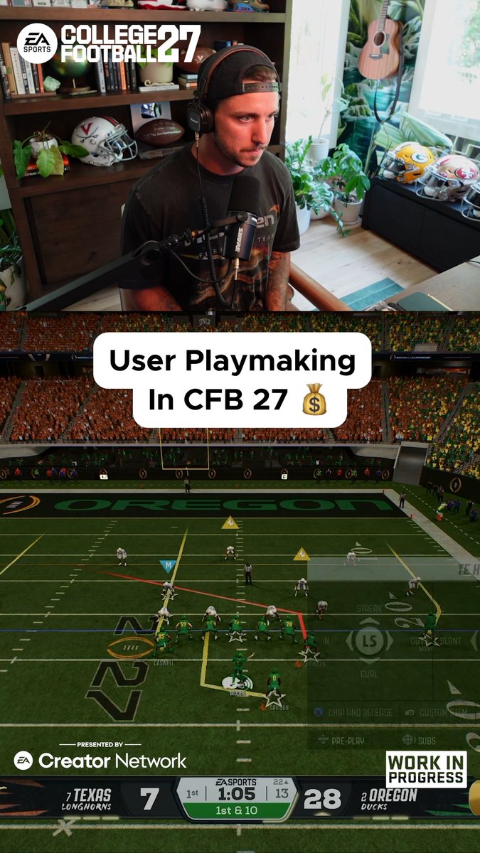 Playmaking In College Football 27 Is ELITE 🔥 #PresentedByEACreatorNetwork