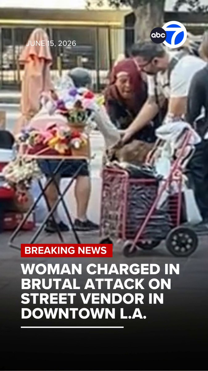 #BREAKINGNEWS: Charges have been filed against the 19-year-old woman accused of attacking a street vendor at her stand in downtown Los Angeles, an incident that was all caught on video. Harmunie Heaven Church is facing one felony count each of assault by means of force likely to produce great bodily injury, aggravated battery and vandalism.