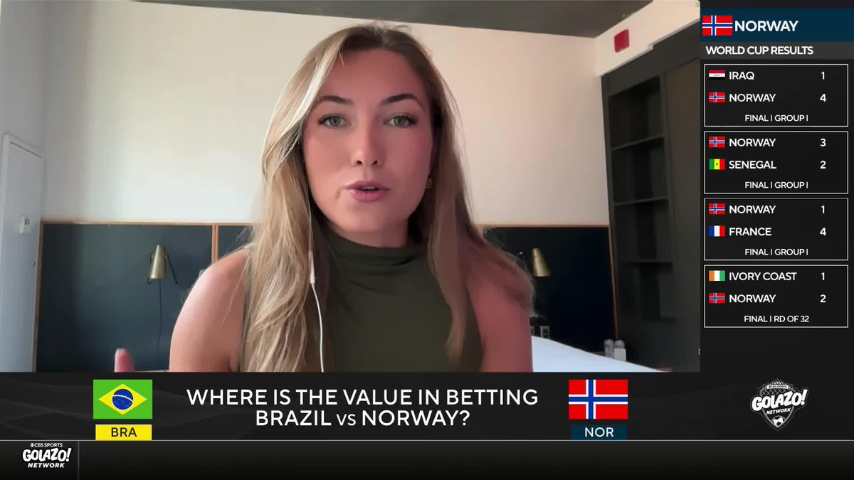 "Death, taxes and both teams to score." 😂 Mackenzie Brooks reveals her favorite bets for Brazil’s Round of 16 clash with Norway 💰