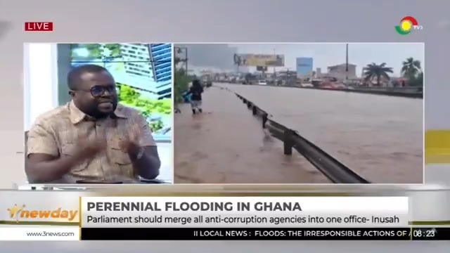 Only 36% of the $350 GARID fund was disbursed for flood-related issues under the previous administration. The rest of the fund is with the World Bank and the government of Ghana. - Kofi Tonto, Member, NPP Communications Team #TV3NewDay #TV3GH