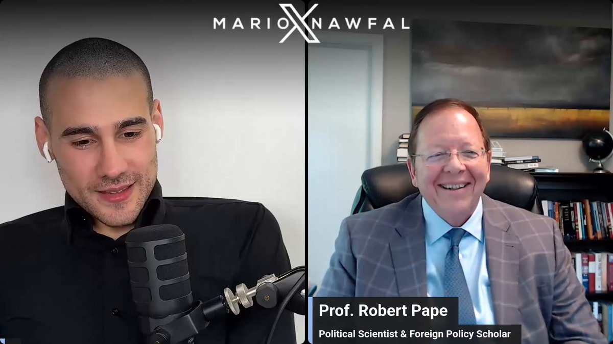 Political Scientist Prof. Robert Pape: The war isn't over because Iran isn't finished winning. Most people see the ceasefires, the meetings in Doha, the headlines about diplomacy, and assume everyone is trying to find a way out. Prof. Pape thinks that's fundamentally misunderstanding what Iran is doing. His argument is brutally simple: The MOU isn't just a ceasefire agreement, it's a roadmap for Iran to become the dominant regional power. That's why Tehran is fighting so hard over the Strait of Hormuz, and why Lebanon, Syria, Iraq, and Yemen suddenly matter. They're all part of the same strategic picture. Prof. Pape says Iran is building what every rising power eventually tries to build: a sphere of influence. Tehran's would stretch from the Mediterranean to the Red Sea and back to the Gulf, giving it leverage not just over Hormuz but over the alternative routes that could one day bypass it. That's the part almost everyone is missing. America keeps treating these flashpoints as isolated problems, Prof. Pape says Tehran sees them as pieces of the same board. Iran believes it's still gaining power, and countries that think they're winning don't suddenly stop playing. By the end of the interview, I was thinking about two completely different visions of the Middle East colliding. One where America still sets the rules, and another where Iran believes it finally has the chance to rewrite them. Robert A. Pape