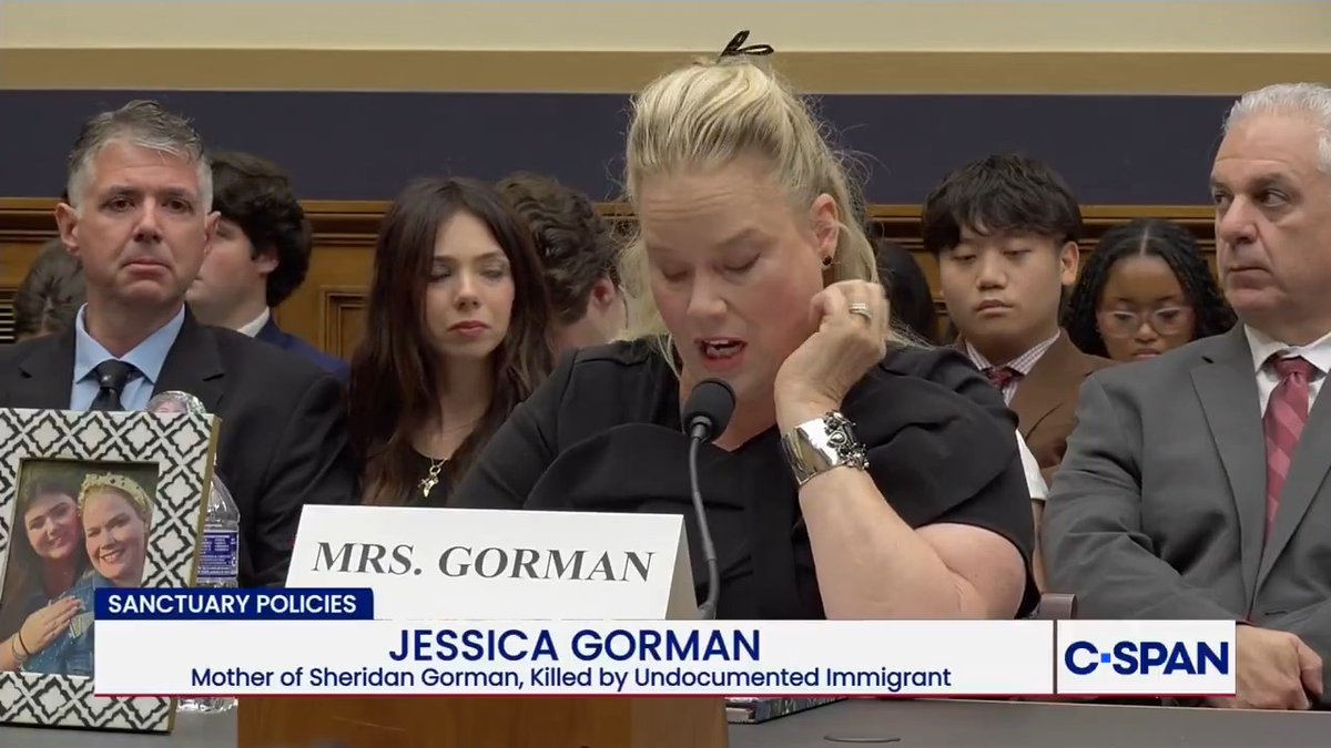 The mother of victim Sheridan Gorman who was killed by an undocumented immigrant, shares emotional testimony before a House Judiciary subcommittee.