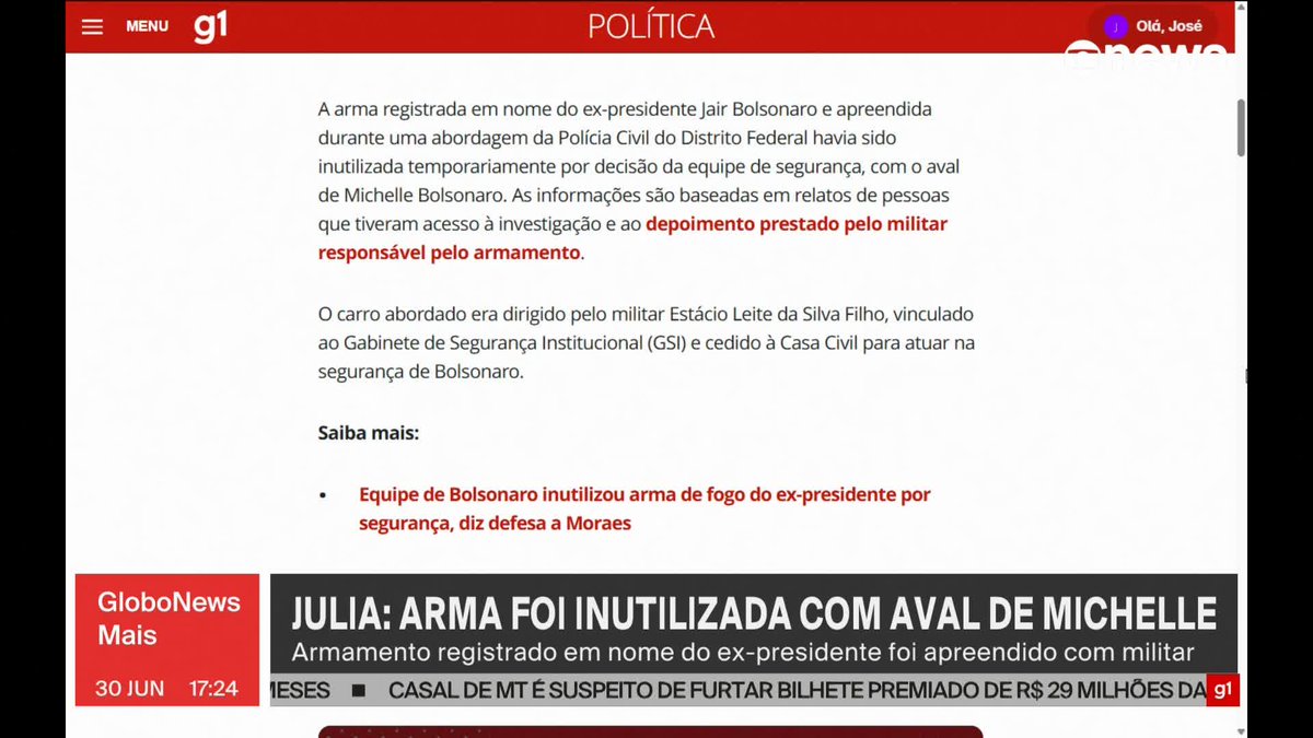 Só começar a andar com a turma do NOVO e o Girão que a Michelle virou desarmamentista?
