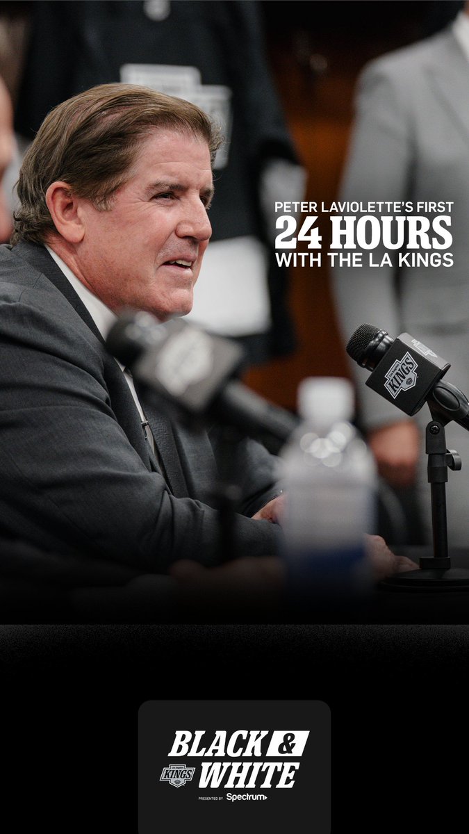 Laviolette 🤝 LA The latest episode of Black & White, highlighting Peter Laviolette's first 24 hours in LA, is out now on YouTube 📺📲 Spectrum
