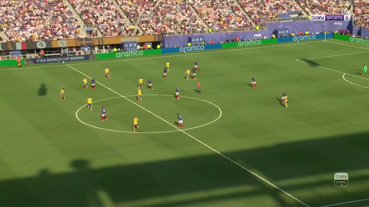 👀 Kylian Mbappé breaks the defensive line and finds the net, but he's just offside! #FIFAWorldCup | #beINWC26 | #France