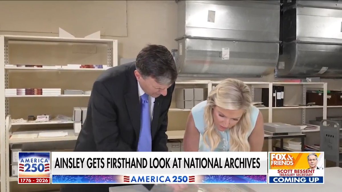 'Fox & Friends' co-host Ainsley Earhardt tours the National Archives, getting a firsthand look at the Declaration of Independence and the Louisiana Purchase Treaty.