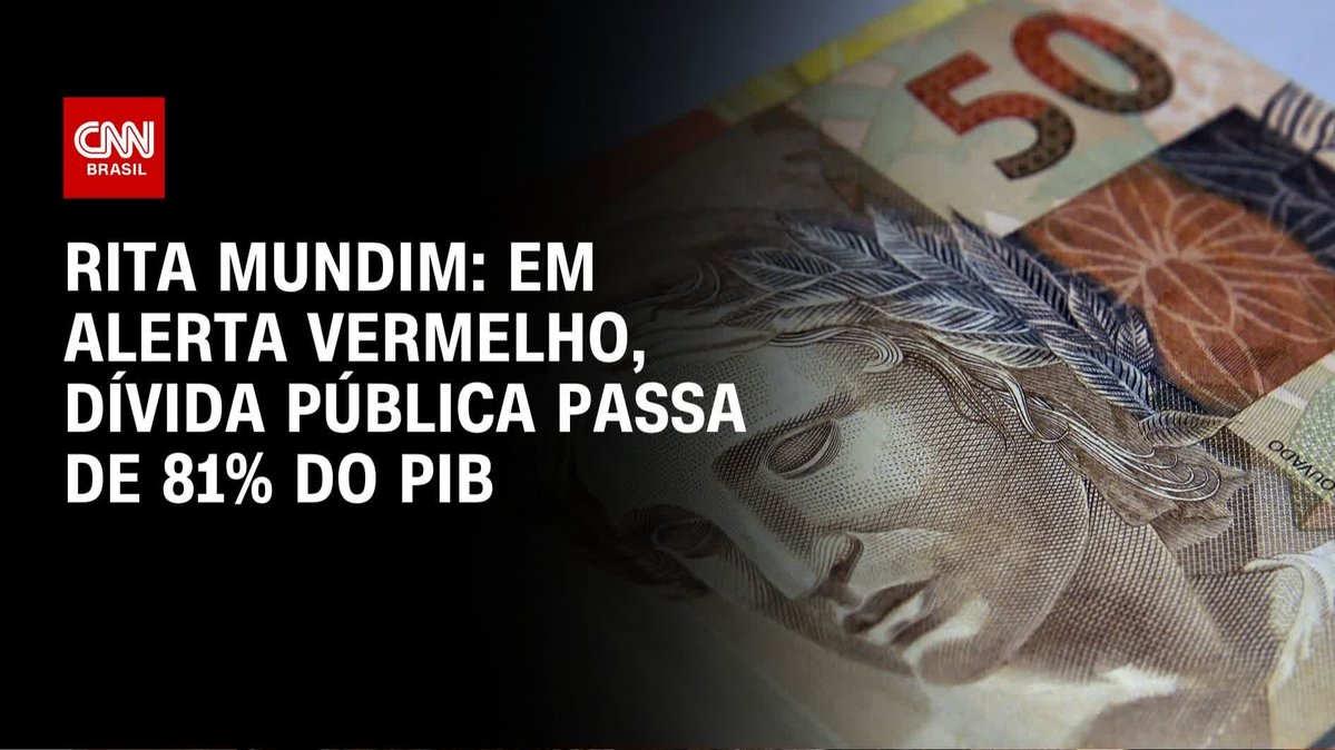 Alerta vermelho: dívida pública passa de 81% do PIB; assista #HoraH