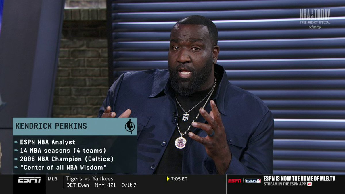 "[LeBron James] knows who has heart and what dogs look like. That's not dogs over there." Kendrick Perkins does not want to see LeBron James back on the Cavaliers 👀