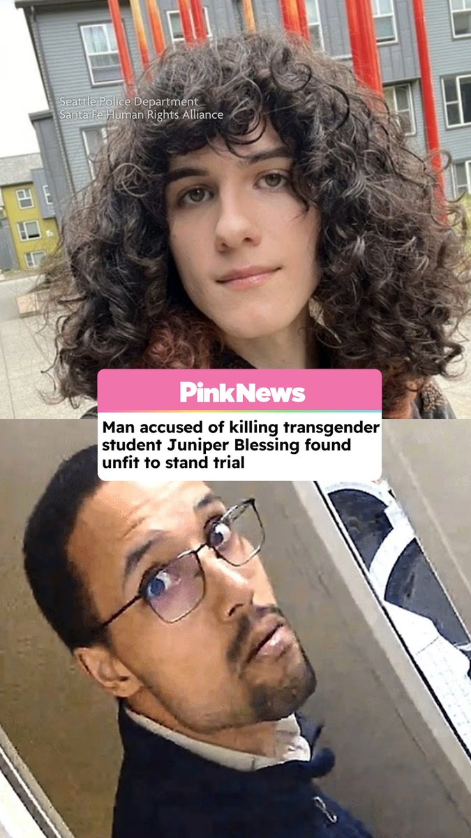 The man accused of murdering transgender University of Washington student Juniper Blessing has been found unfit to stand trial and ordered to undergo psychiatric treatment. Read more ➡️