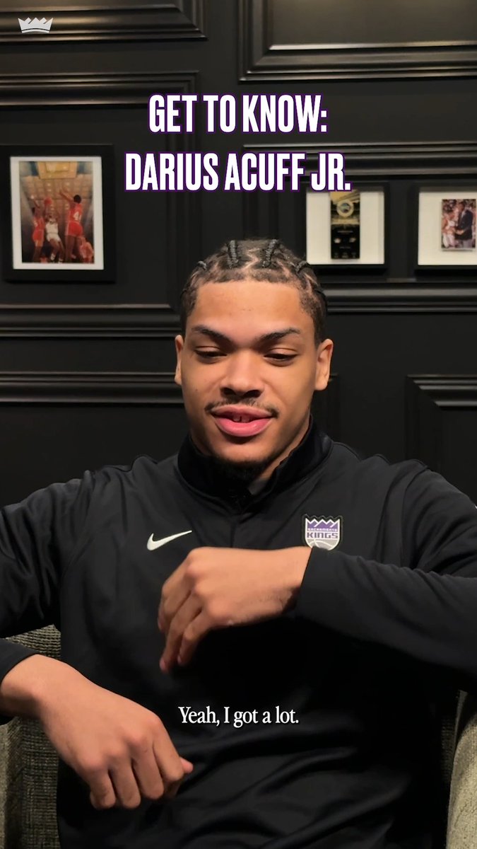 get to know more about one of our newest Kings, Darius Acuff 👑