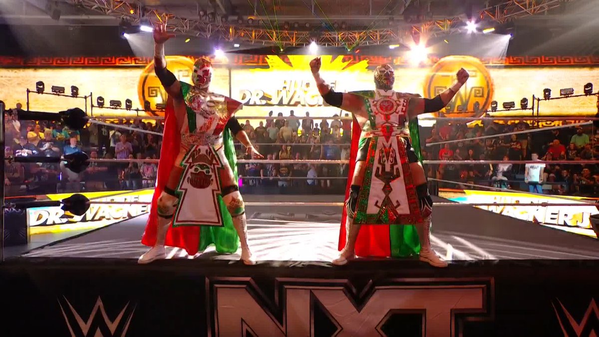 Hijo de Dr. Wagner Jr. y Galeno están en #WWENXT por el Campeonato en Parejas de Vanity Project 🤟👥🇲🇽