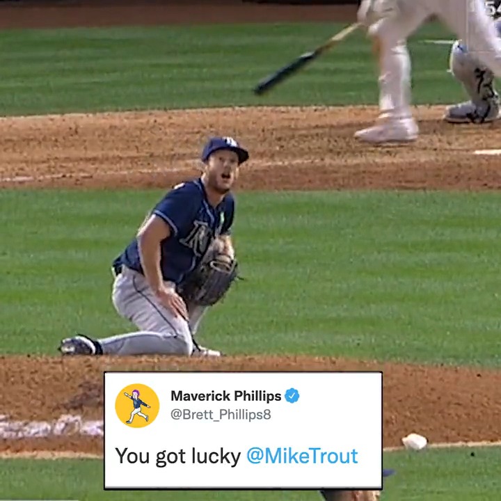 That time Brett Phillips told Mike Trout he got lucky after hitting a BOMB off him 😂