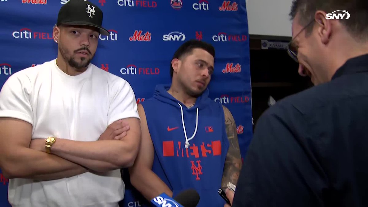 "He moved his pitches really well, he was in the zone" Francisco Alvarez talks about what Nolan McLean did so well tonight: