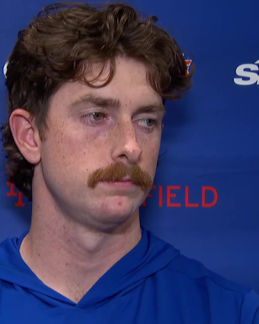 "I thought it looked pretty good, now that I've seen a few pictures, maybe not" 😅 Nolan McLean on whether he'll keep the mustache: "I've always been a believer if you believe it works, it works, so we'll see"