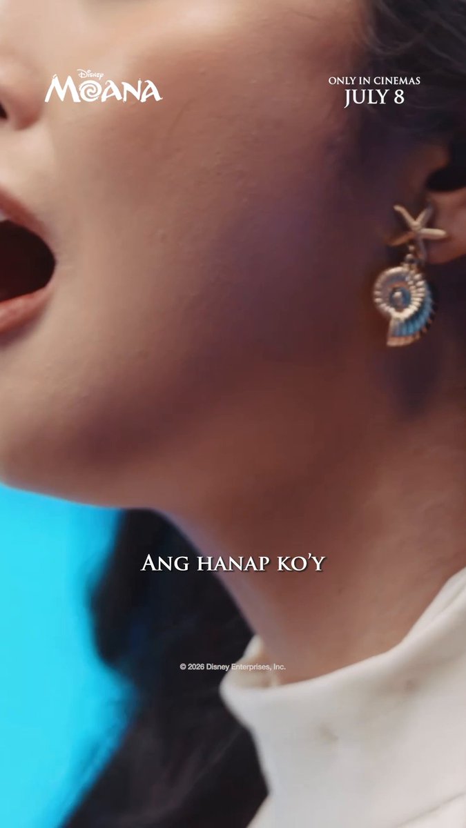 The ocean called her 🌊 Let one singing gwapa take you beyond the reef—the special Filipino rendition of 'How Far I’ll Go' is sailing your way very soon ✨ Don't forget to experience Disney’s #MoanaPH, only in cinemas this July 8. Get your tickets NOW