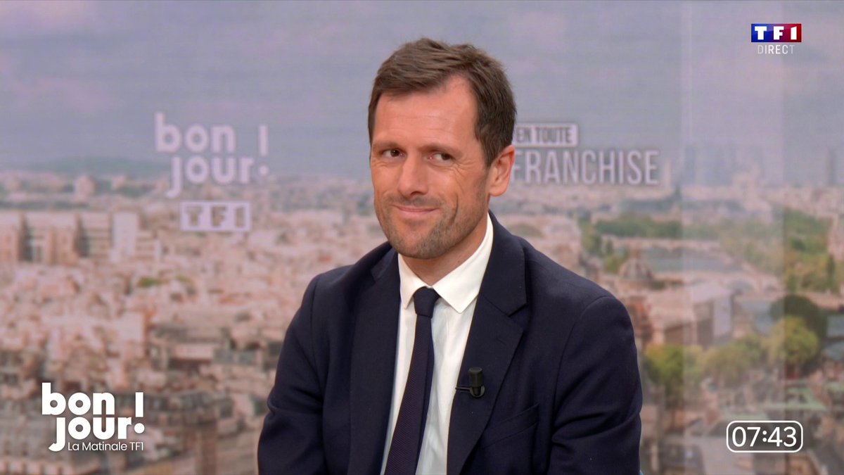 🔴 Le ministre chargé de la Transition écologique, Mathieu Lefèvre, annonce son soutien à Édouard Philippe et confirme qu’il se rendra à son meeting dimanche 📺 #BonjourLaMatinaleTF1 Adrien Gindre