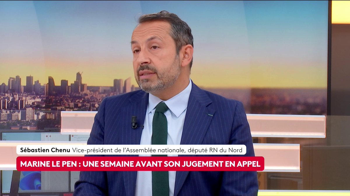 🔴 🗣 "C'est l'image d'un parti qui est harcelé par le Parlement européen (...) On voit bien qu'il y a une volonté politique de nous nuire", déclare le député RN Sébastien Chenu à propos des affaires qui touchent le parti d'extrême droite. #canal16