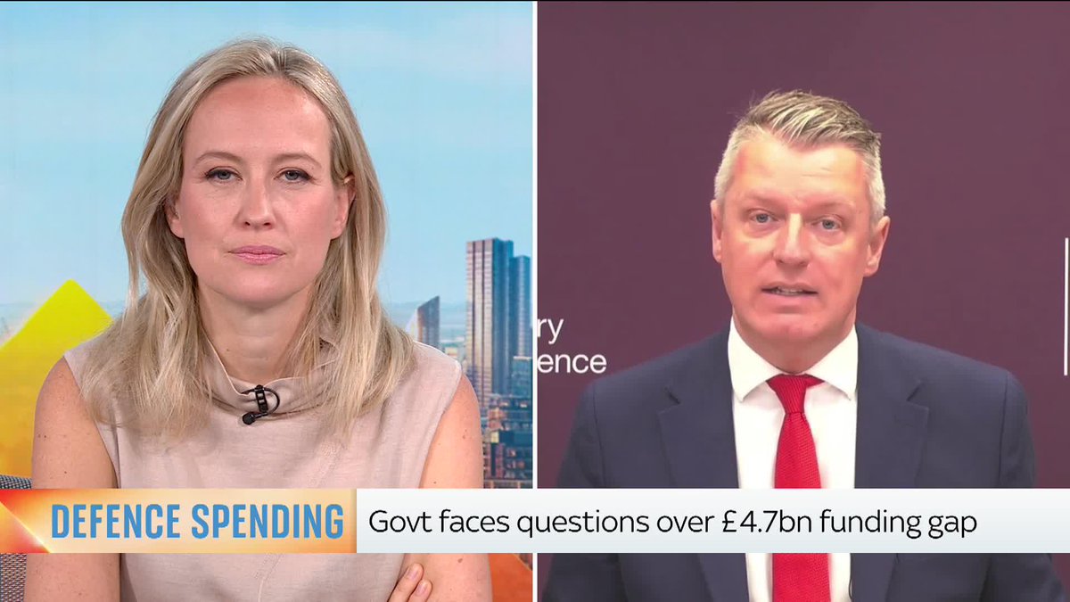 Defence minister Luke Pollard MP tells Sophy Ridge that both he and Andy Burnham only found out about the £4.7bn black hole in the defence funding plans on Tuesday, the day it was released to the public.