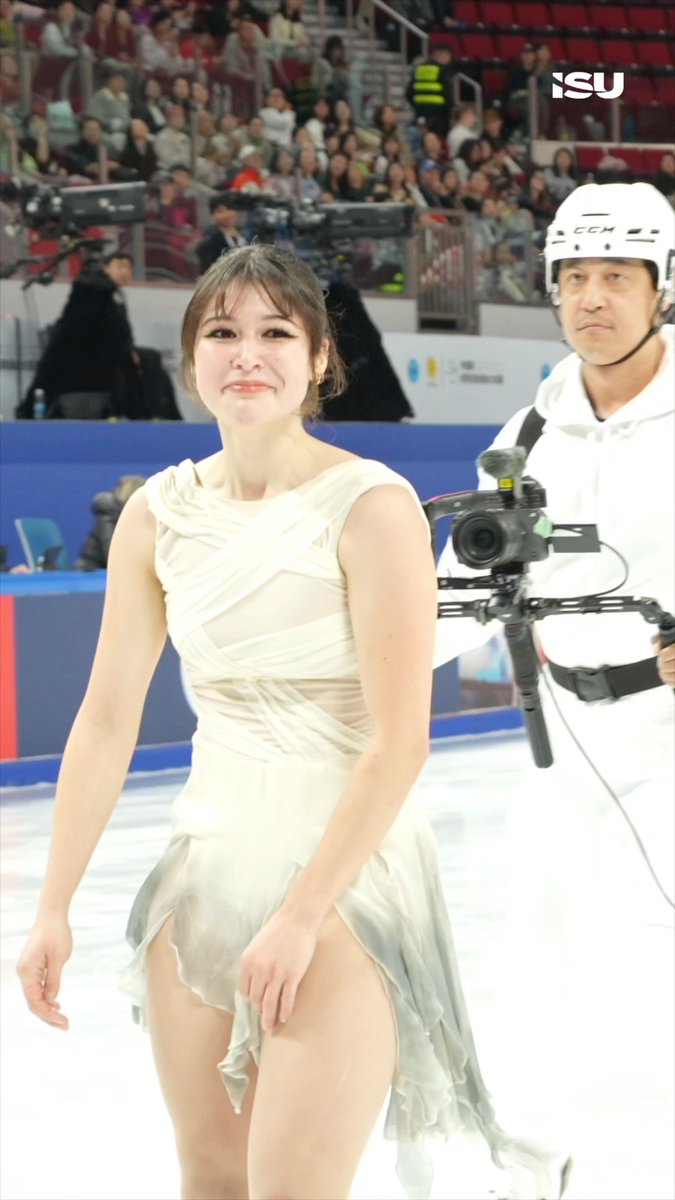 This is what figure skating is really about: every emotion, left on the ice. 🤍 #FigureSkating