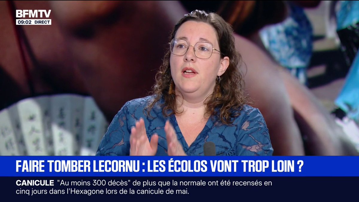 "Oui la chaleur tue", Cyrielle Chatelain, présidente du groupe Écologiste et social s'explique sur les chiffres des morts de la canicule avancé par les écologistes