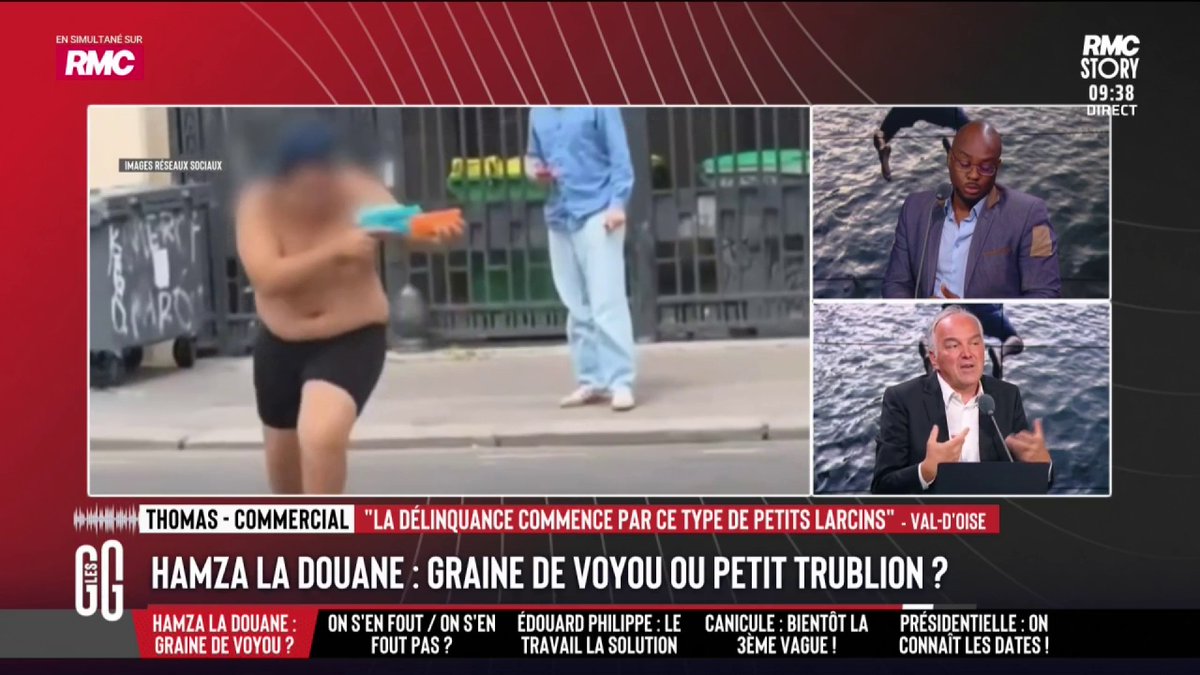 💥 Olivier Truchot sur Hamza la douane : "Ce gamin a l'air dégourdi, il a un culot monstre. On ne peut pas en faire quelque chose de positif ? Il a un truc rigolo. Si on arrive à le remettre à l'endroit, on peut en faire quelque chose." #GGRMC
