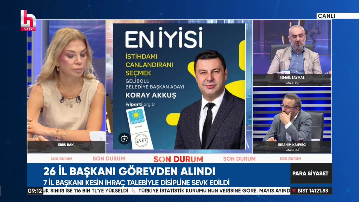 Muharrem Erkek, İsmail Saymaz(İsmail Saymaz)'a konuştu: 🗣️ Gelibolu CHP Örgütü ayakta. Bu Gelibolu'da bilinçli olarak CHP'ye seçim kaybettiren adam. 🗣️ Bu bey AKP'ye kazandırdı ve AKP'nin belediye başkan adayının onun seçim masraflarını karşıladığı iddia edildi. 🗣️ CHP şu an işgal altında. Biz Özgür Özel ve İmamoğlu ile birlikte yürüyeceğiz.