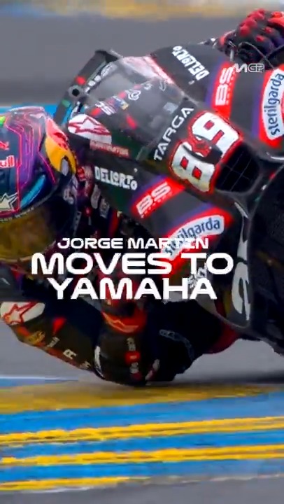 THE MARTINATOR GOES BLUE 🔵 2024 World Champion Jorge Martín Almoguera's new chapter at Yamaha begins next year 🦾 #MotoGP