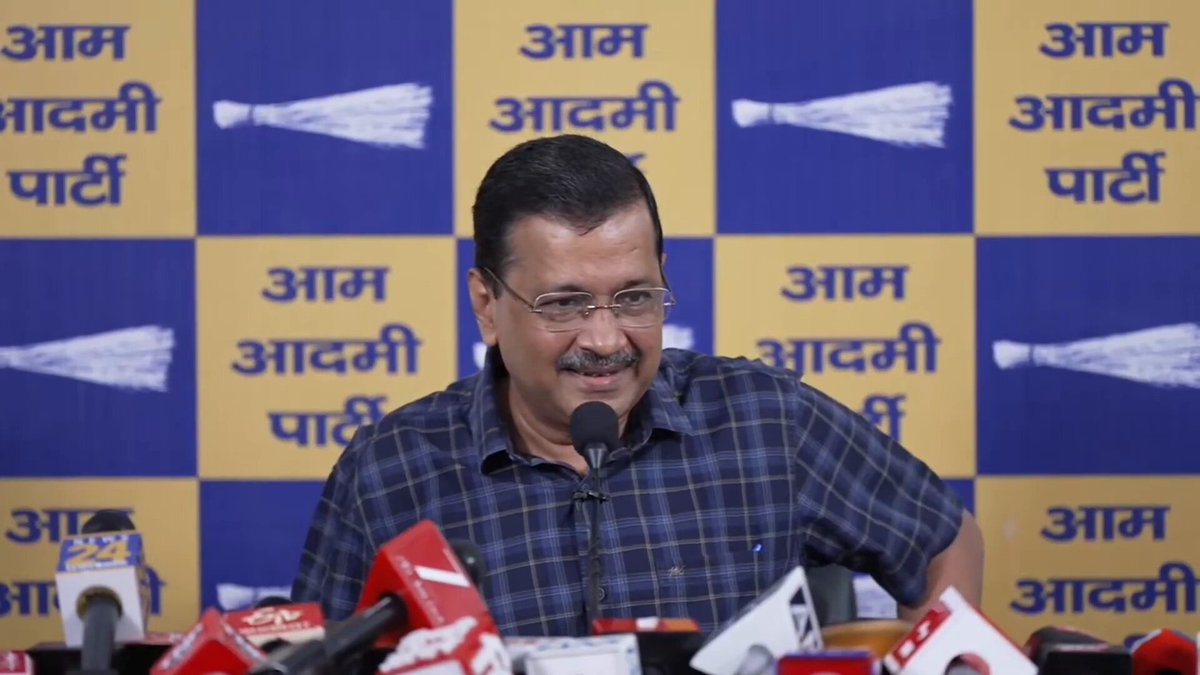 KEJRIWAL GIVES RAM BHAKTS THE ONLY REAL WAY OUT 🔥 REPORTER: What will happen to those who stole Lord Ram’s donations? KEJRIWAL 🎯: They will be punished at three levels. First, Lord Ram will punish them. Second, the law should punish them. REPORTER: Will this government punish them? KEJRIWAL ✅: Not while BJP is in power. The current UP and Central governments will protect the chanda chors, not punish them. REPORTER: What is the way out? KEJRIWAL 🔥: If Ram bhakts want justice, they must change the government. A new government will punish the donation thieves.