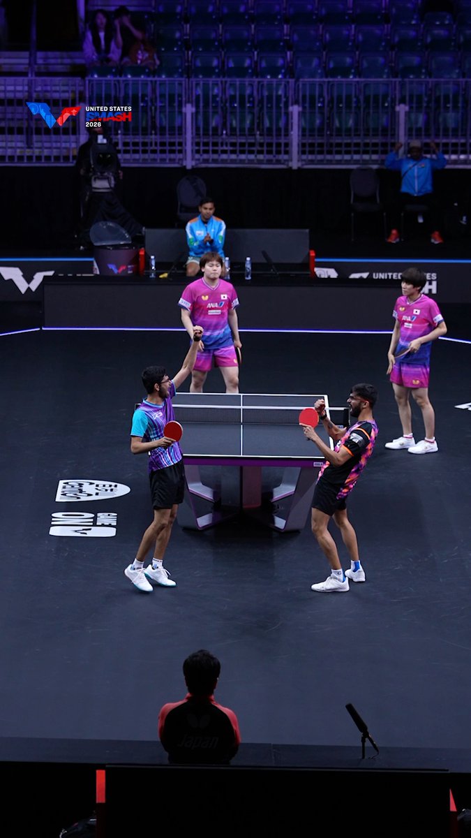 🚨 India's Manav Thakkar &amp; Manush Shah beats World Champion Togami &amp; Matsushima 🤩🔥 The Indian duo defeated Top Japanese Pair 3-1 in the Round of 16 at United States Smash! WELL DONE BOYS! 🇮🇳🇮🇳🇮🇳