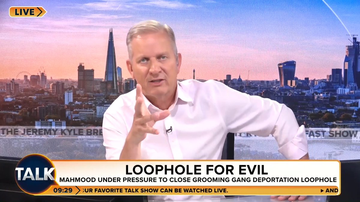 🚨🚨"How can SCUM like that walk the streets?" Jeremy Kyle EXPLODES at the fact Shabir Ahmed cannot be deported after being convicted for 30 child rape offences and leading the Rochdale rape gang. "That VILE paedophile should be DEPORTED!" Jeremy Kyle