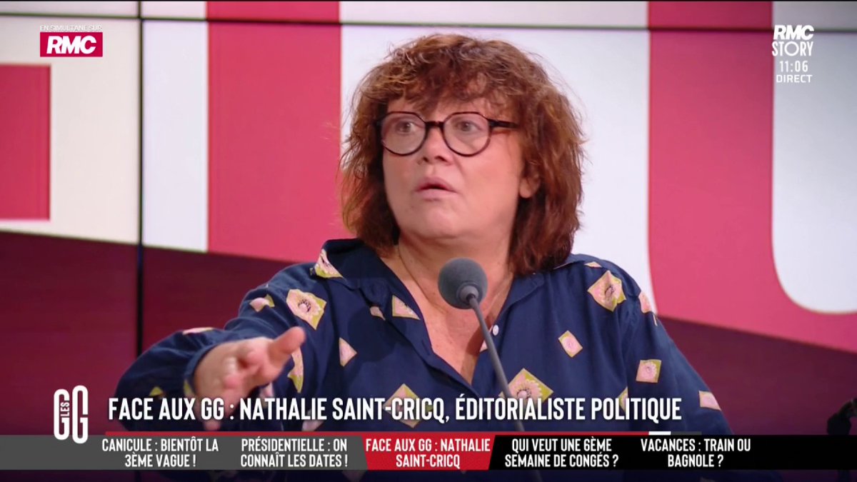🚨 Nathalie Saint-Cricq sur l'élection présidentielle : "Ma théorie, c'est qu'il va y avoir un candidat qui va arriver. Il peut y avoir un Castex ou un Lecornu... quelqu'un qui fera plus consensus." #GGRMC