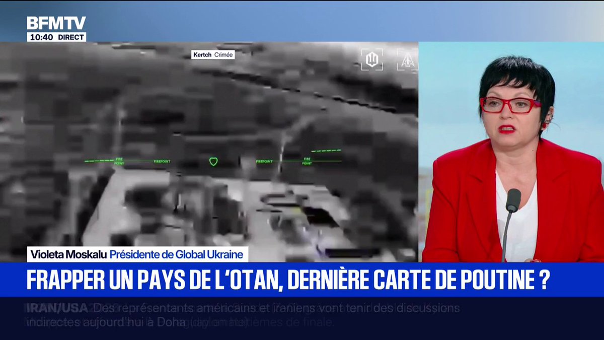 "Vladimir Poutine n'a aucun intérêt à attendre" pour lancer une éventuelle attaque sur un pays de l'OTAN, selon Violeta Moskalu, Présidente de Global Ukraine
