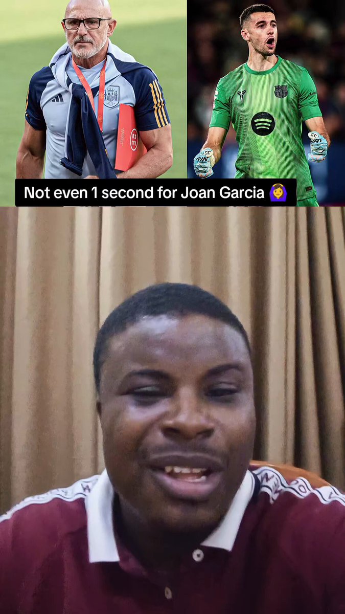 omo this Spain coach get mind sha, so na my goal keeper him get mind carry go world cup go dump for bench? a Barcelona goal keeper? the audacity of this man sha. . . #football #spain #worldcup #barcelona #joangarcia