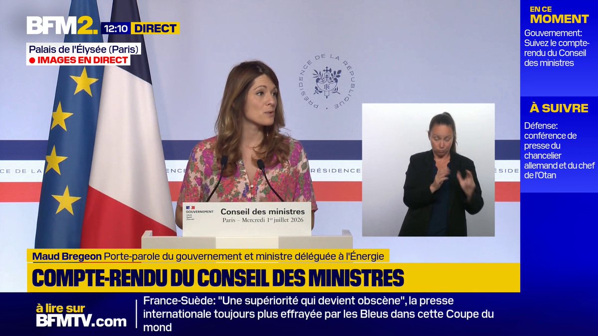 Présidentielle 2027: "On sait gérer un 1er-Mai en France (...). On polémique sur beaucoup de choses", déclare Maud Bregeon alors que le premier tour aura lieu au lendemain de la fête du travail #BFM2
