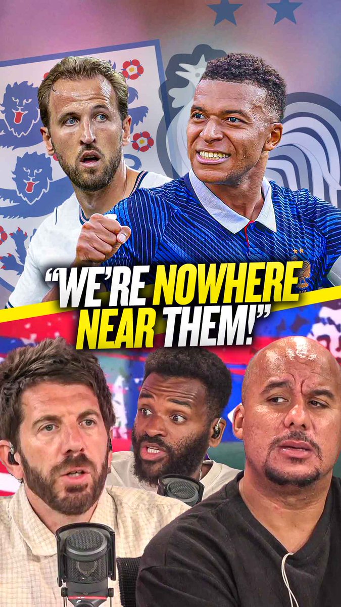 ❌ "We're nowhere near them!" 🤷♂️ "Anyone can beat anyone!" ✅ "You could get at Digne and Kounde!" Goldstein, Bent and Agbonlahor debate if England would have any chance of beating France if they meet in the #FIFAWorldCup final! 🇫🇷🏴🤔