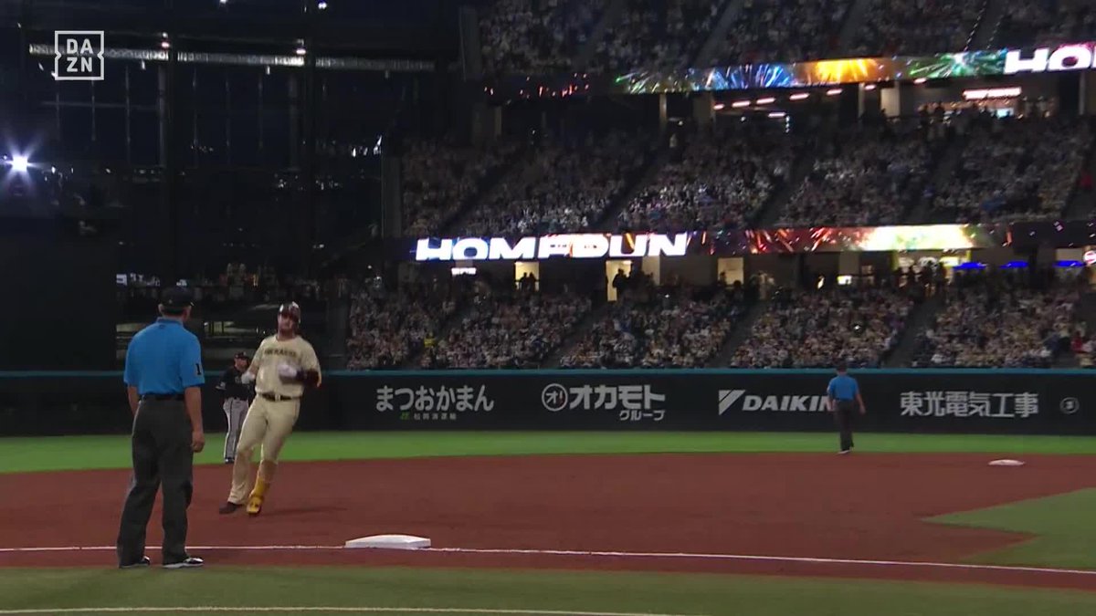 どこまで飛ぶんだ スタンド上段へ アリエル・マルティネス第2号ホームラン ⚾️日本ハム×オリックス #lovefighters #だったらDAZN