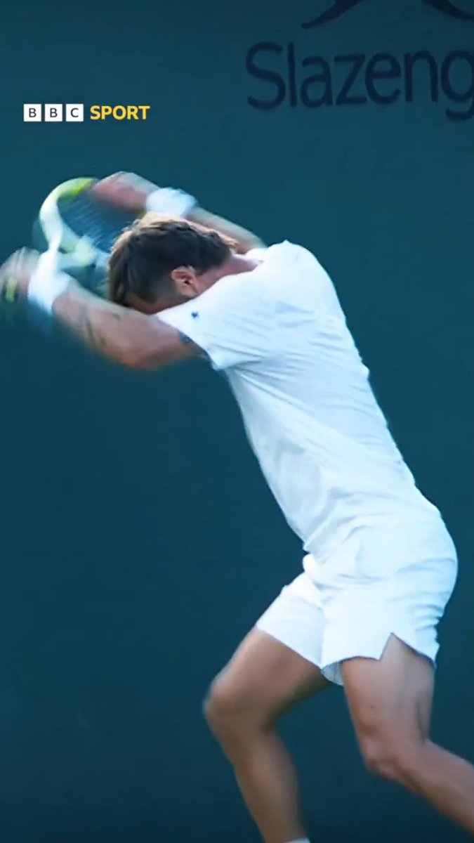 Heated end to the match 😬🎾 Corentin Moutet was left furious after his defeat to Marcos Giron, before handing his broken racket to a child in the crowd.