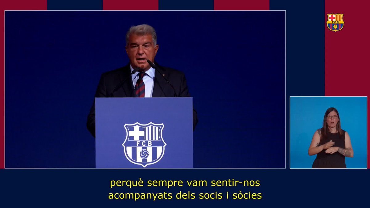 "A united Barça family stood strong through the most difficult times, fought back against our opponents' attacks, and stood up to the insults and offensive behaviour of our enemies." - Joan Laporta