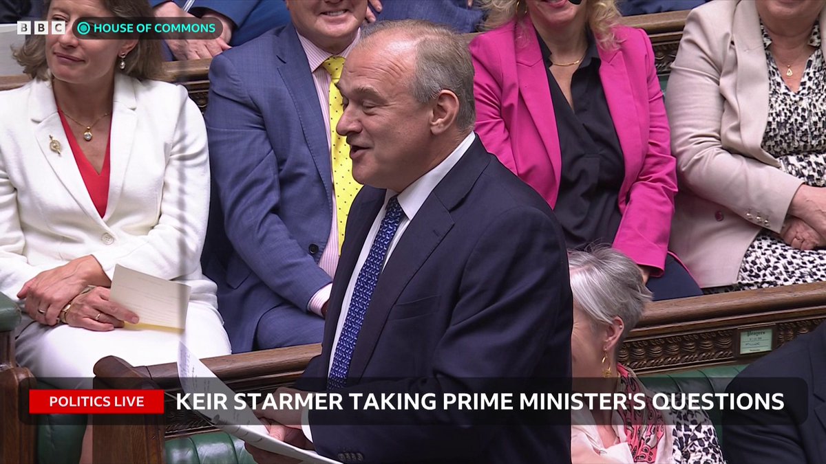 Lib Dem leader Ed Davey asks why Keir Starmer has “left our country so vulnerable” to attacks as defence funding falls “dangerously short” “Our plan gives our country what we need to fight now and into the future”, the PM replies #PMQs: