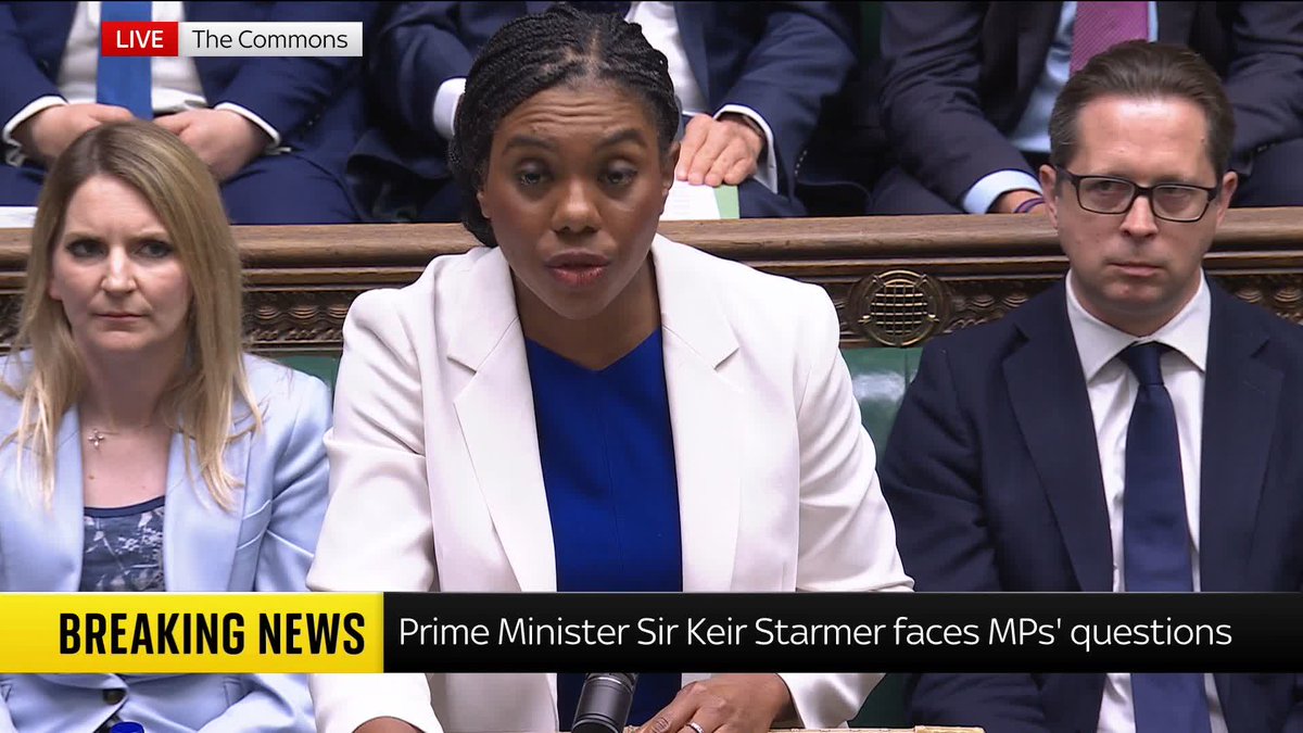 Kemi Badenoch: 'The Kremlin can count... how can the PM possibly say this is enough?' The Conservative leader accuses Starmer of leaving a black hole in the Defence Investment Plan in today's Prime Minister's Questions. 🔗Latest: