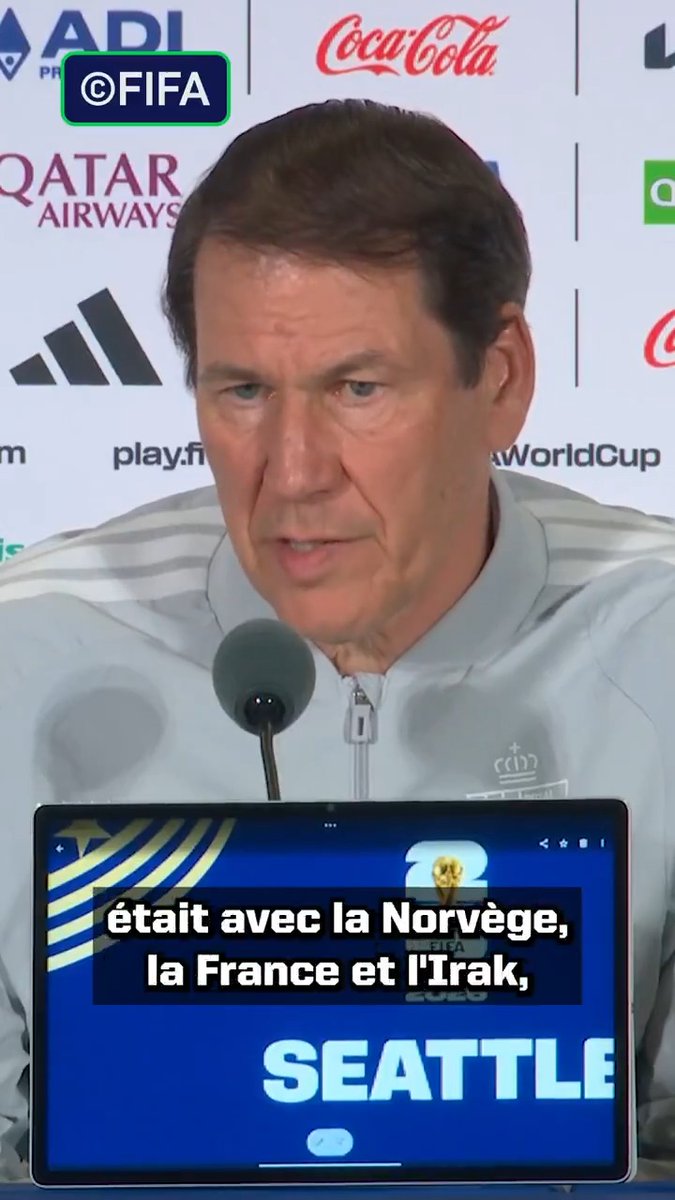 🚨 Rudi Garcia avant d’affronter le Sénégal 🇸🇳 : « À NOTRE MEILLEUR NIVEAU ON PEUT BATTRE N’IMPORTE QUI. » 🇧🇪😤