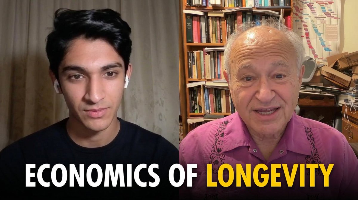 My conversation with David D. Friedman, anarcho-capitalist, author of The Machinery of Freedom, Future Imperfect, and several other books. Timestamps: 0:00 – The economics of longevity 8:05 – Epigenetic reprogramming 12:37 – Overpopulation and the “ultimate resource” 16:33 – Fluid vs. crystallized intelligence, aging and political power 20:46 – Cryonics 24:35 – AI, open source, and the surveillance state 28:29 – Zcash, privacy, and cryptocurrency 41:12 – Taxes, government, and money supply 50:27 – A poem about tyranny and benevolence 56:42 – Education and its resistance to change 1:05:42 – Argentina, Milei, and planning for an uncertain future