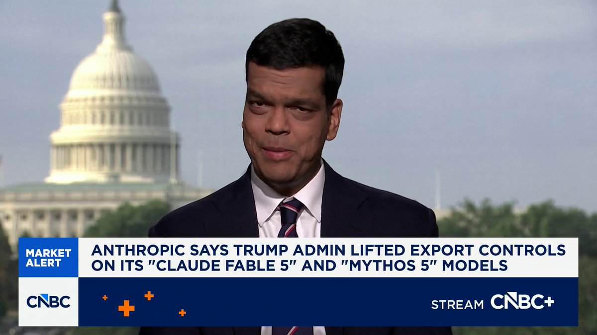 Former Sr. White House Policy Advisor on AI Sriram Krishnan discusses the Trump Administration’s decision to lift restrictions on Anthropic’s Mythos and Fable AI models: