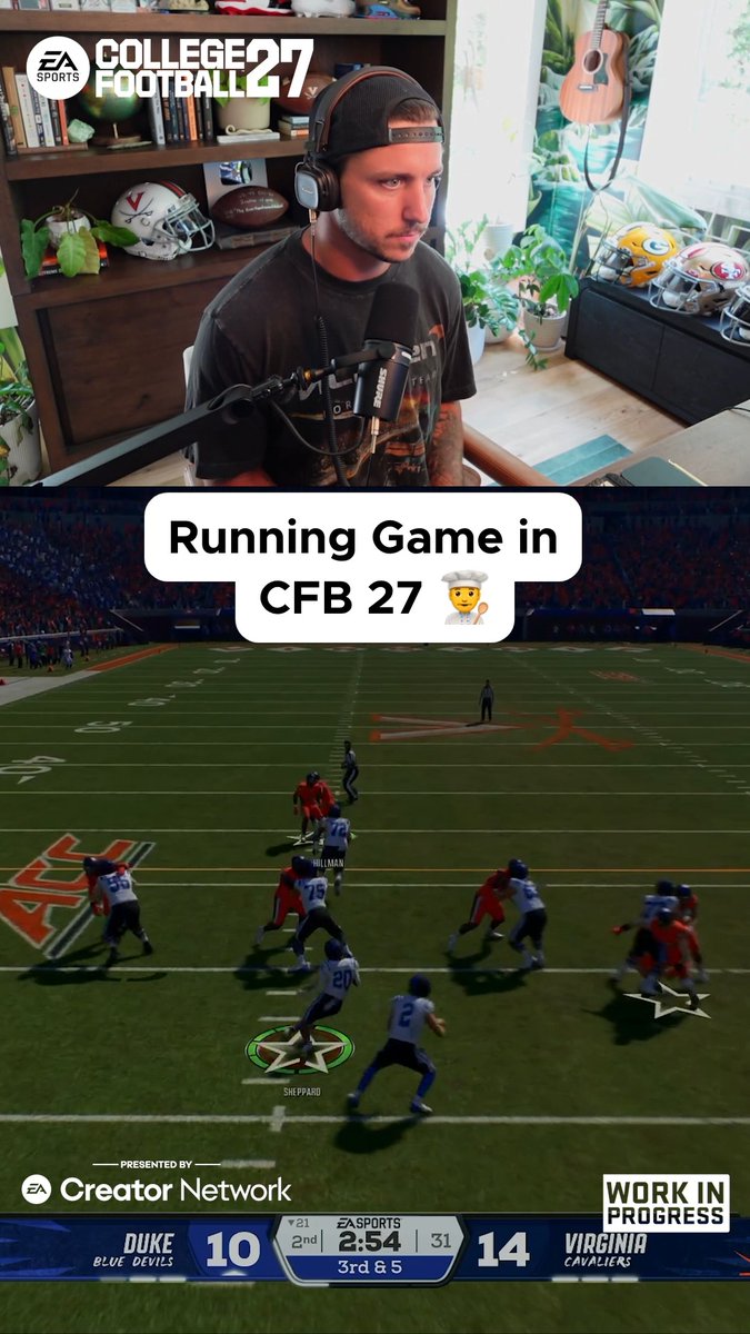 The RUN GAME in CFB 27 🤯 #PresentedByEACreatorNetwork