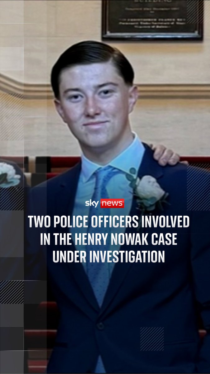 Two police officers are under investigation for potential gross misconduct over how they dealt with Henry Nowak. The 18-year-old told officers he could not breathe and that he had been stabbed after being attacked in Southampton last December. Sky's Barnaby Papadopulos has the latest
