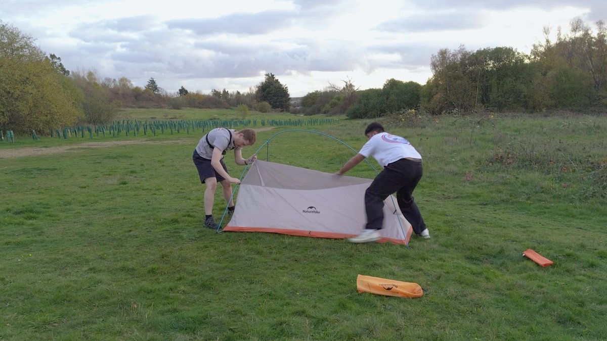 Lifelong friends who met at Scouts break record with their lightning quick camping skills